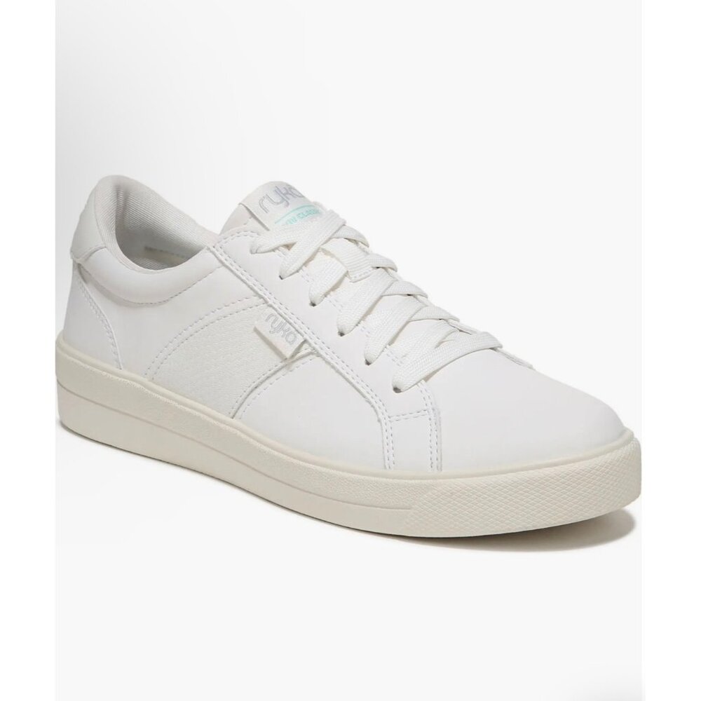 Ryka Viv Classic Oxford Lace Up Size 7M EU 37 White Leather Sneakers Women's NWO